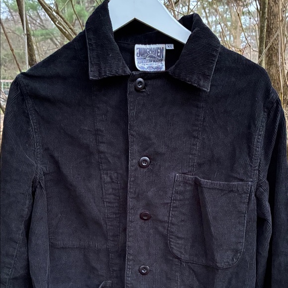 Jungmaven Tour Unisex Black Corduroy Jacket